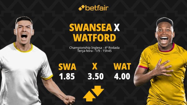 Swansea x Watford - Championship: Notícias, Odds, Estatísticas, Escalações, Horário, Onde Assistir