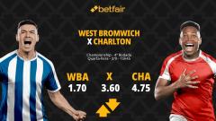 West Bromwich x Charlton Athletic - Championship: Notícias, Odds, Estatísticas, Escalações, Horário, Onde Assistir