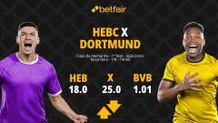 HEBC x Borussia Dortmund - Copa da Alemanha: Notícias, Odds, Estatísticas, Escalações, Horário, Onde Assistir