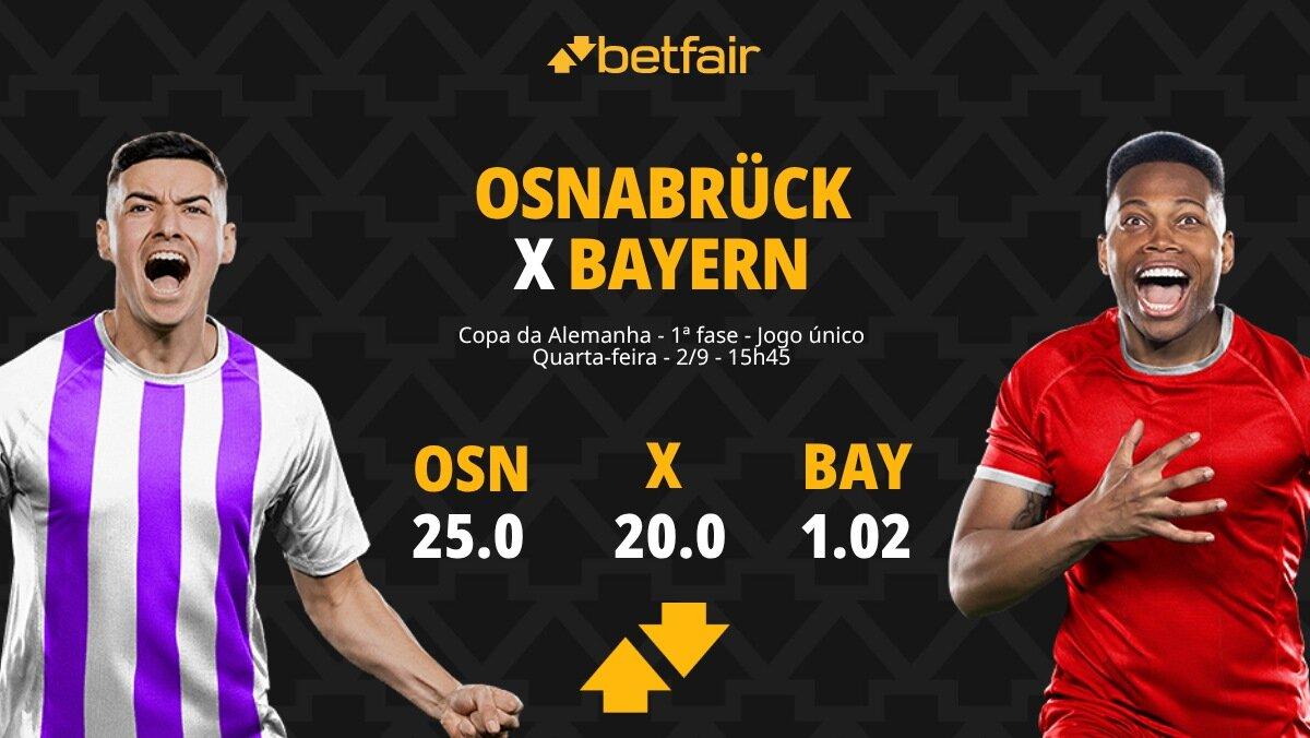 Osnabrück x Bayern de Munique - Copa da Alemanha: Notícias, Odds, Estatísticas, Escalações, Horário, Onde Assistir