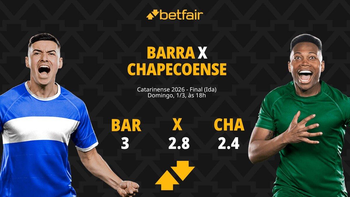 Barra x Chapecoense: Palpites, Odds e Onde Assistir - Catarinense 2026