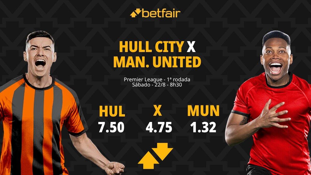 Hull City x Manchester United - Premier League: Notícias, Odds, Estatísticas, Escalações, Horário, Onde Assistir