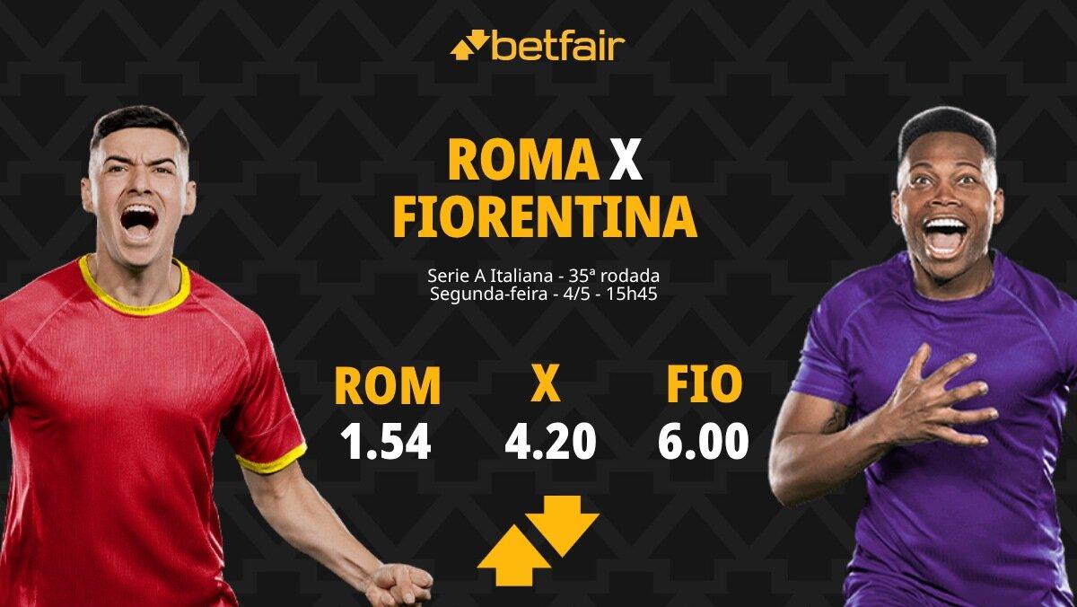 Roma x Fiorentina - Serie A Italiana: Dicas, Palpites, Odds, Escalações, Horário, Onde Assistir