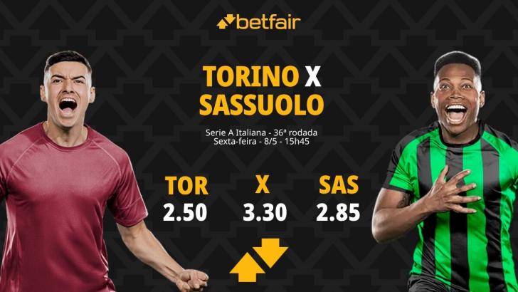 Torino x Sassuolo - Serie A Italiana: Dicas, Palpites, Odds, Escalações, Horário, Onde Assistir