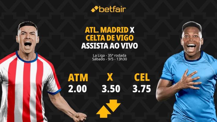 Atlético de Madrid x Celta - La Liga: Dicas, Palpites, Odds, Escalações, Horário, Onde Assistir