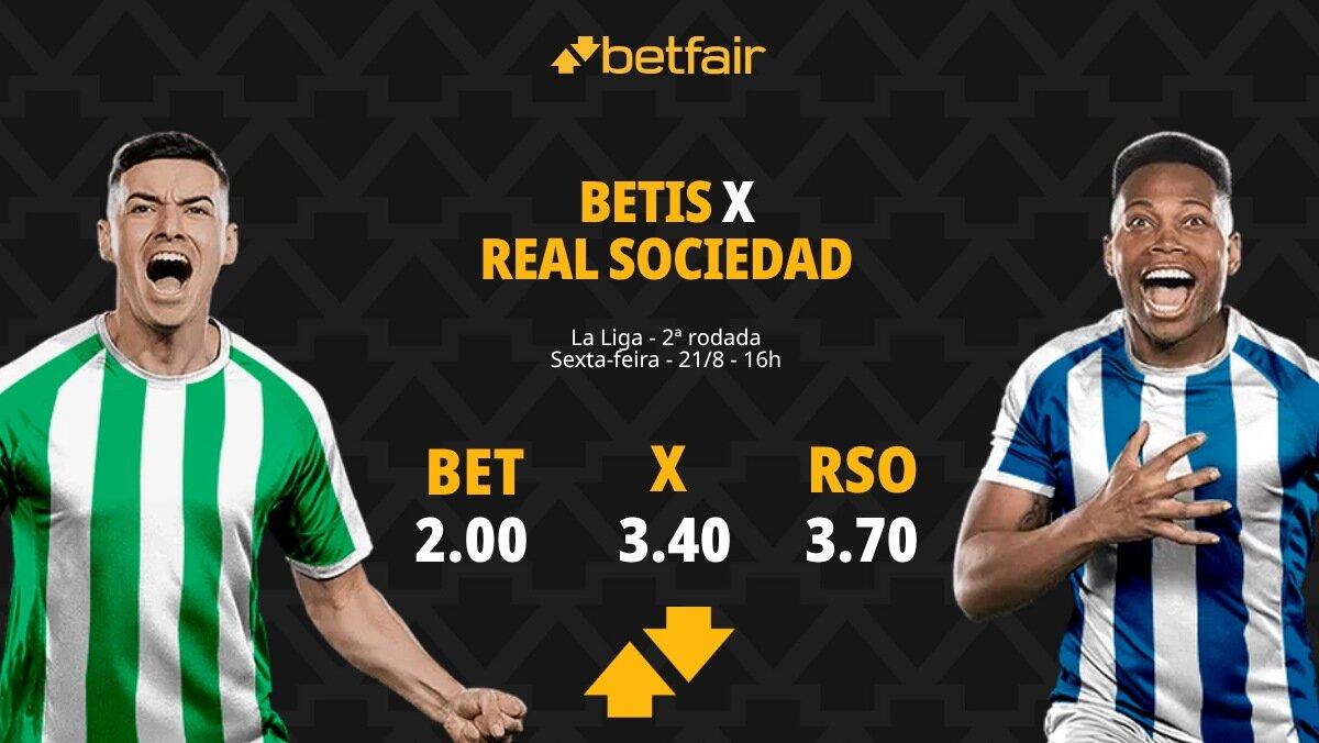 Betis x Real Sociedad - La Liga: Notícias, Odds, Estatísticas, Escalações, Horário, Onde Assistir