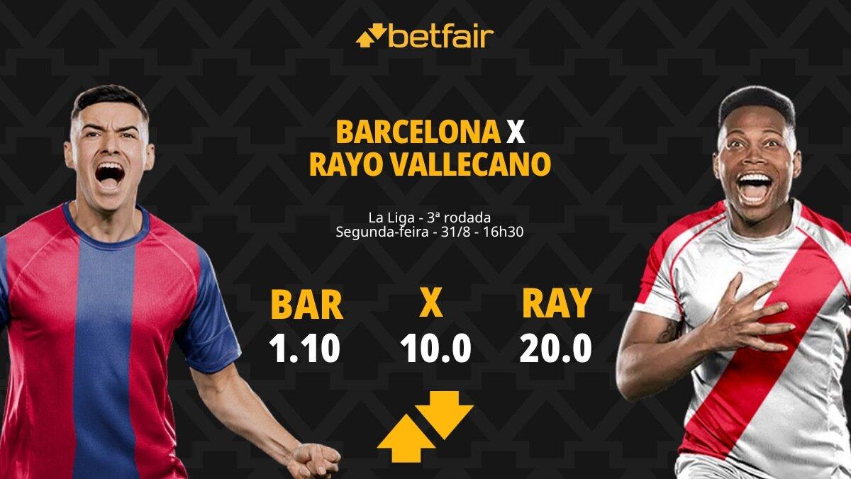 Barcelona x Rayo Vallecano - La Liga: Notícias, Odds, Estatísticas, Escalações, Horário, Onde Assistir