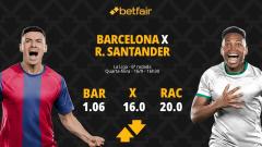 Barcelona x Racing Santander - La Liga: Notícias, Odds, Estatísticas, Escalações, Horário, Onde Assistir