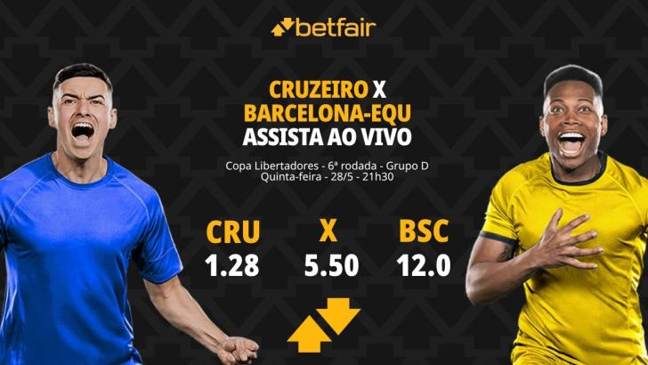 Cruzeiro x Barcelona de Guayaquil - Libertadores 2026: Dicas, Palpites, Odds, Escalações, Horário, Onde Assistir