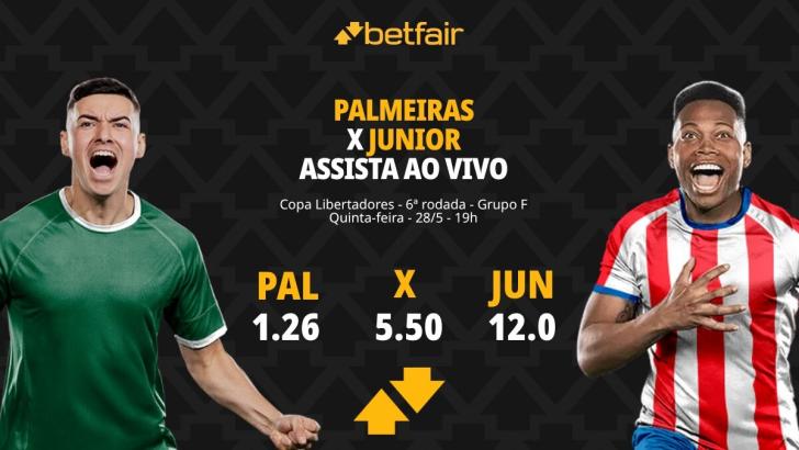Palmeiras x Junior Barranquilla - Libertadores 2026: Dicas, Palpites, Odds, Escalações, Horário, Onde Assistir