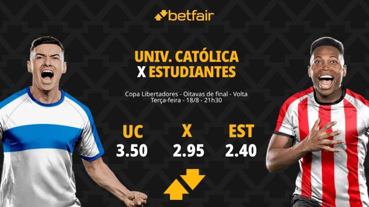Universidad Católica x Estudiantes - Libertadores 2026: Notícias, Odds, Estatísticas, Escalações, Horário, Onde Assistir