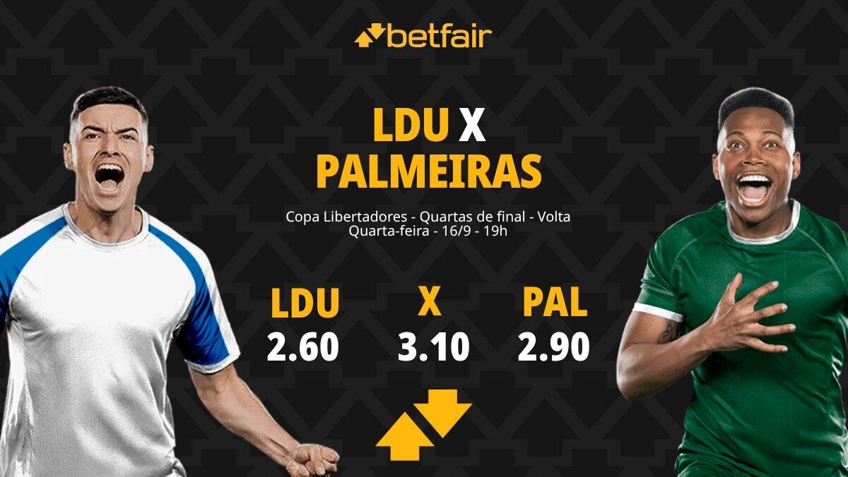 LDU x Palmeiras - Libertadores 2026: Notícias, Odds, Estatísticas, Escalações, Horário, Onde Assistir