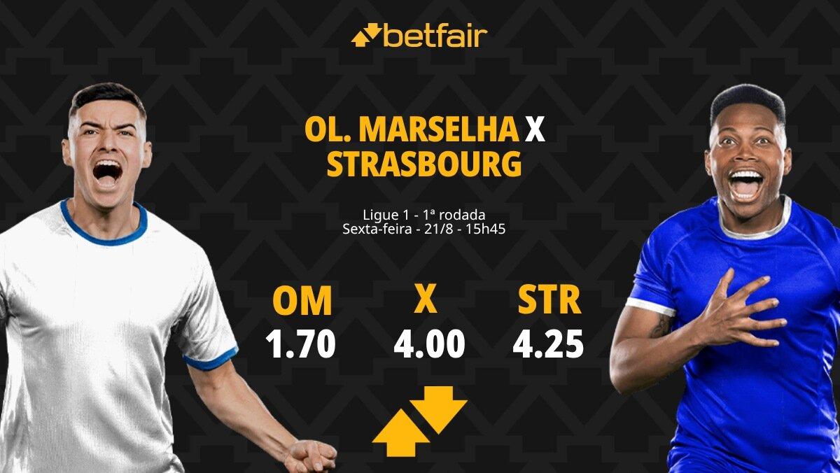Olympique de Marselha x Strasbourg - Ligue 1: Notícias, Odds, Estatísticas, Escalações, Horário, Onde Assistir