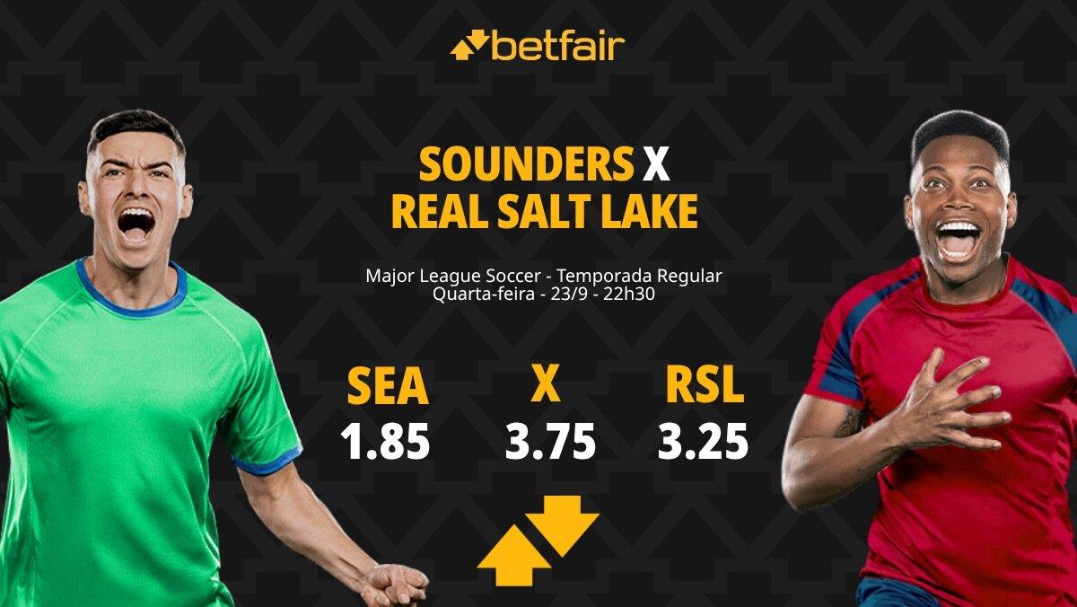 Seattle Sounders x Real Salt Lake - MLS: Notícias, Odds, Estatísticas, Escalações, Horário, Onde Assistir