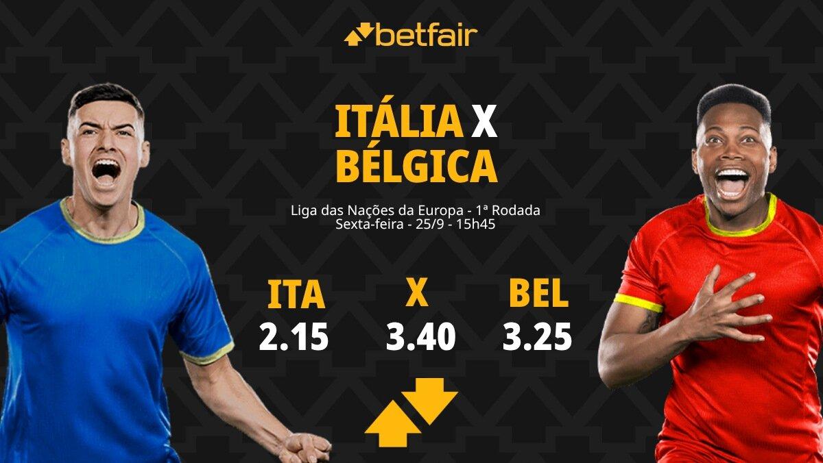 Itália x Bélgica - Liga das Nações da UEFA: Notícias, Odds, Estatísticas, Escalações, Horário, Onde Assistir