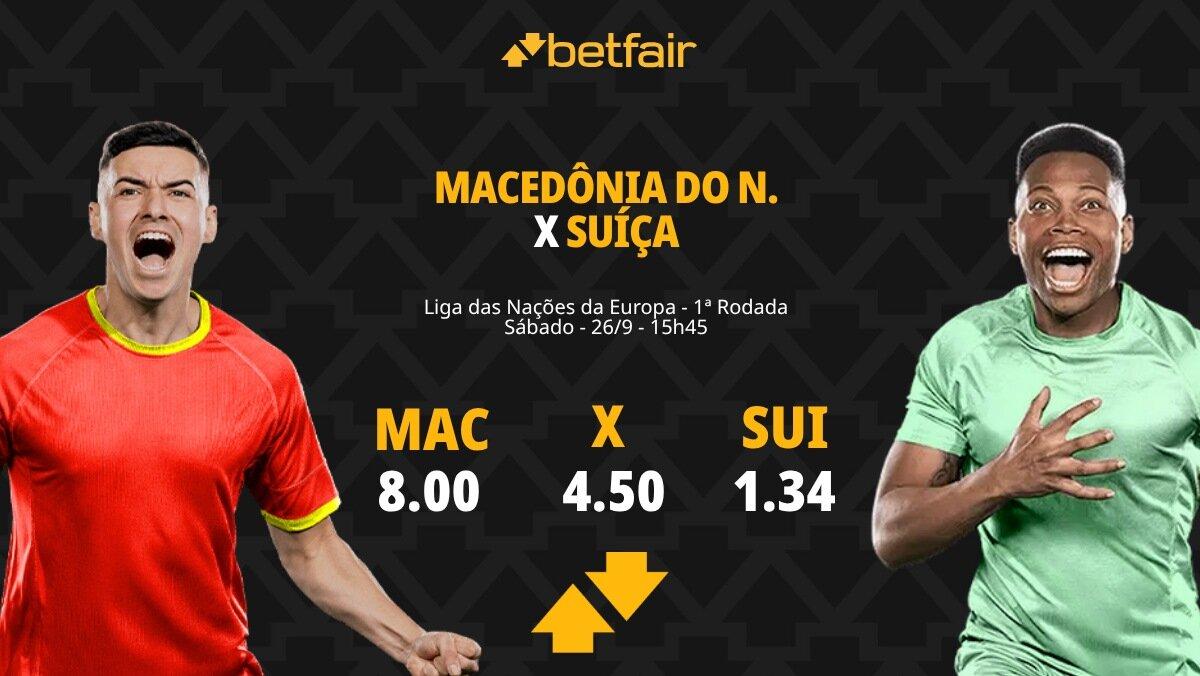 Macedônia do Norte x Suíça - Liga das Nações da UEFA: Notícias, Odds, Estatísticas, Escalações, Horário, Onde Assistir