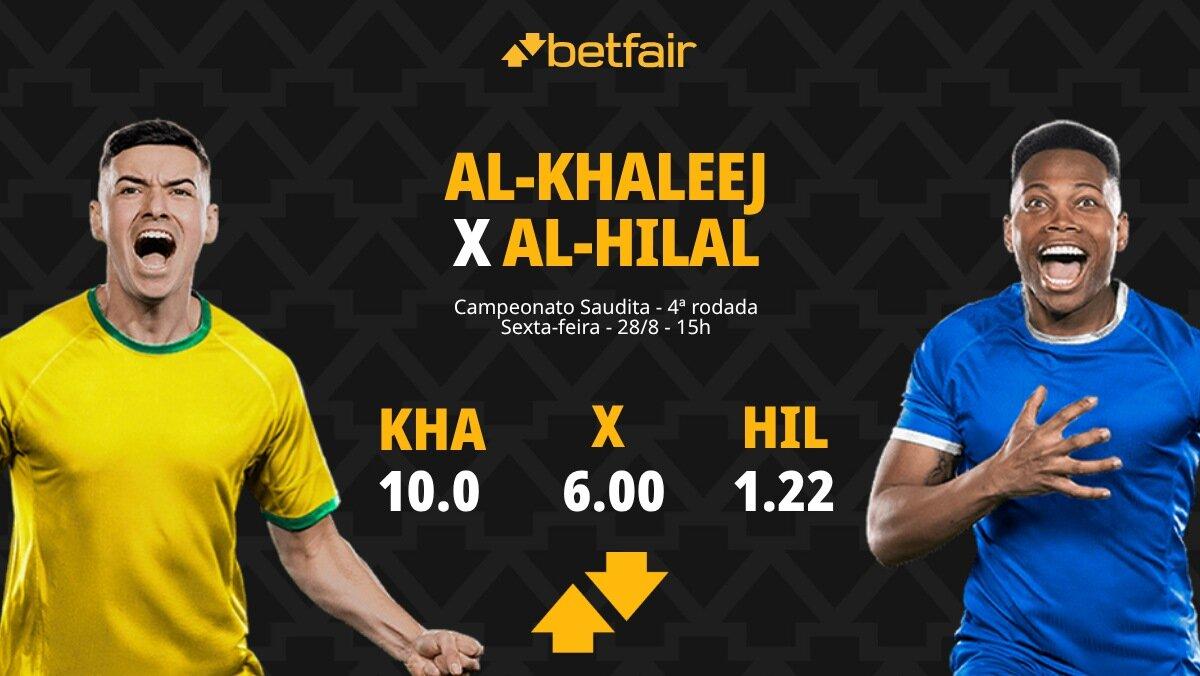 Al-Khaleej x Al-Hilal - Campeonato Saudita: Notícias, Odds, Estatísticas, Escalações, Horário, Onde Assistir