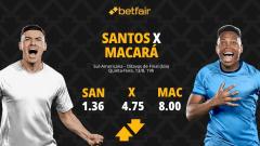 Santos x Macará - Sul-Americana 2026: Notícias, Odds, Estatísticas, Escalações, Horário, Onde Assistir