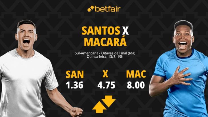Santos x Macará - Sul-Americana 2026: Notícias, Odds, Estatísticas, Escalações, Horário, Onde Assistir