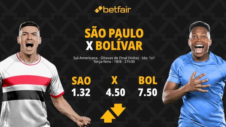São Paulo x Bolívar - Sul-Americana 2026: Notícias, Odds, Estatísticas, Escalações, Horário, Onde Assistir