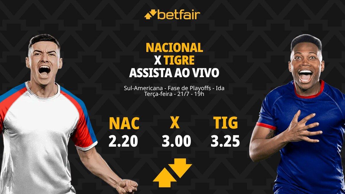 Nacional x Tigre - Sul-Americana 2026: Dicas, Palpites, Odds, Escalações, Horário, Onde Assistir