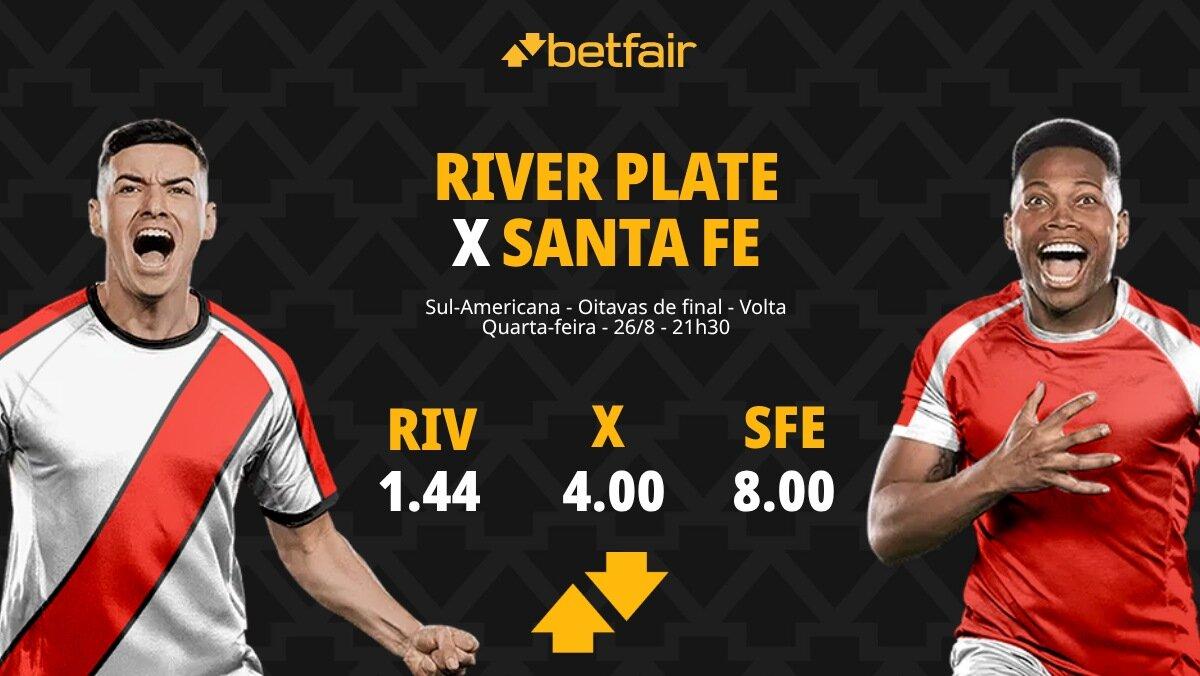 River Plate x Santa Fe - Sul-Americana 2026: Notícias, Odds, Estatísticas, Escalações, Horário, Onde Assistir