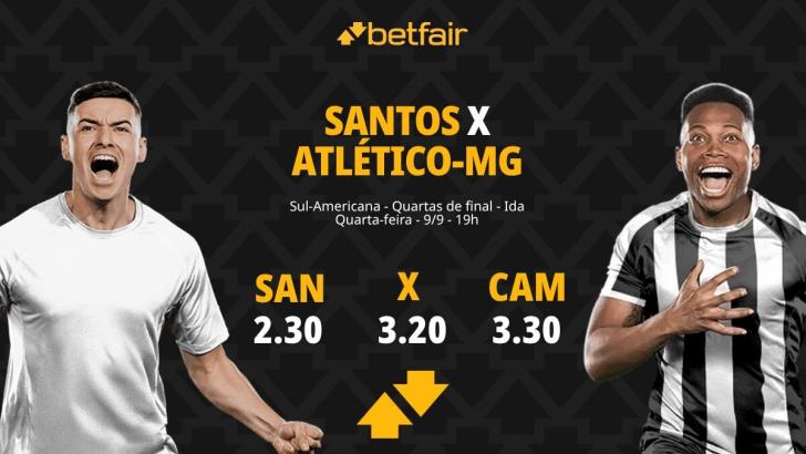 Santos x Atlético-MG - Sul-Americana 2026: Notícias, Odds, Estatísticas, Escalações, Horário, Onde Assistir
