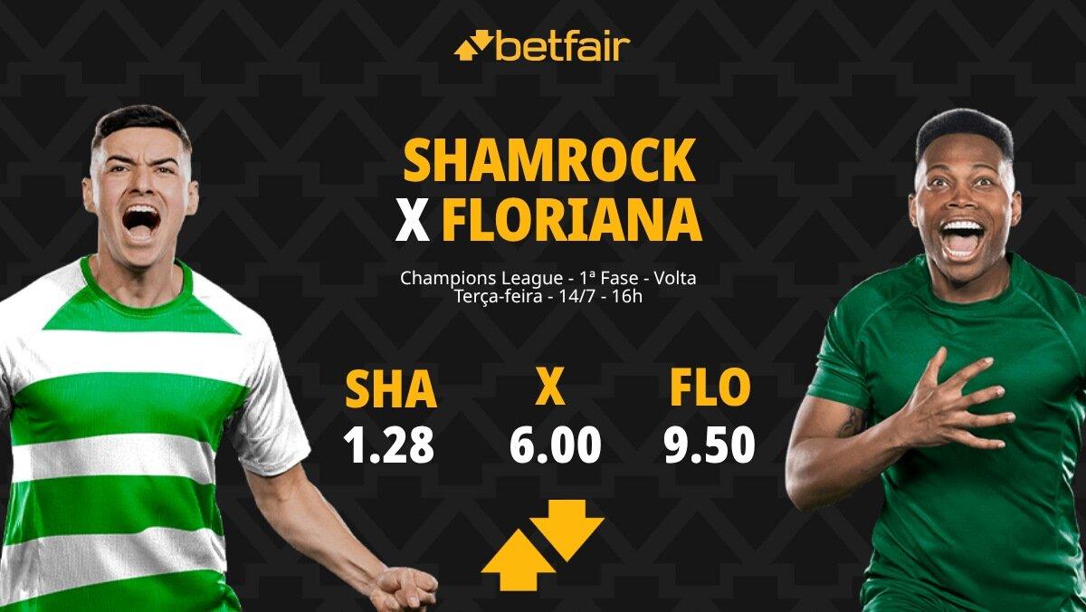 Shamrock Rovers x Floriana - Champions League: Dicas, Palpites, Odds, Escalações, Horário, Onde Assistir