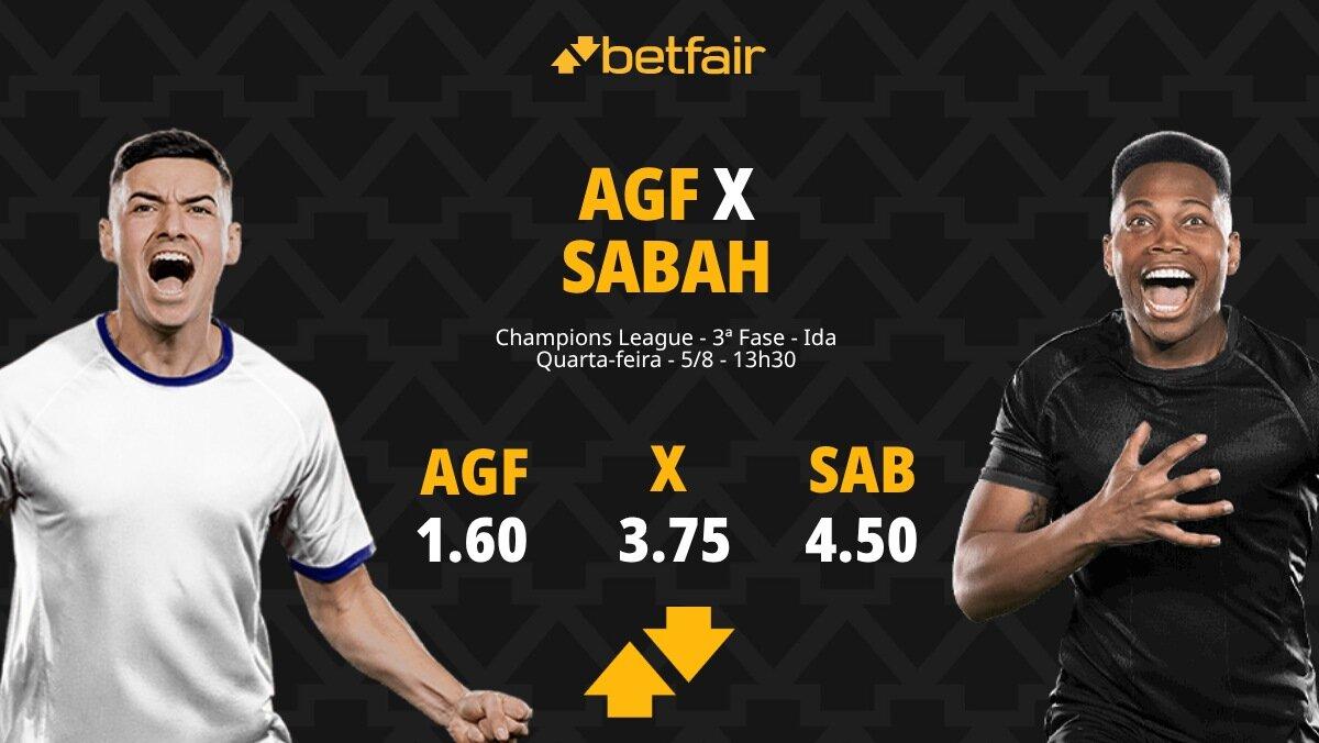 Aarhus x Sabah - Champions League: Notícias, Odds, Estatísticas, Escalações, Horário, Onde Assistir
