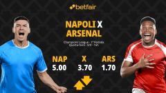 Napoli x Arsenal - Champions League: Notícias, Odds, Estatísticas, Escalações, Horário, Onde Assistir