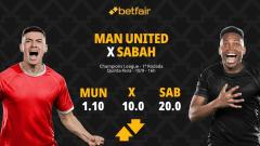 Manchester United x Sabah - Champions League: Notícias, Odds, Estatísticas, Escalações, Horário, Onde Assistir