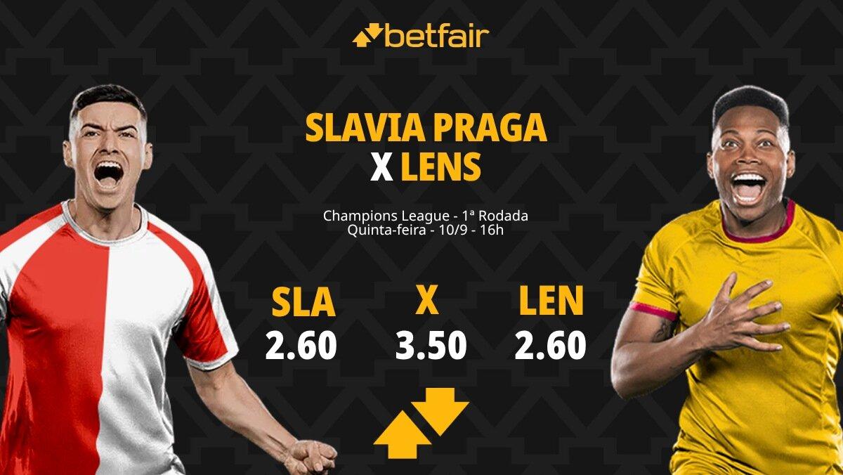 Slavia Praga x Lens - Champions League: Notícias, Odds, Estatísticas, Escalações, Horário, Onde Assistir