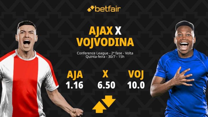 Ajax x Vojvodina - Conference League: Notícias, Odds, Estatísticas, Escalações, Horário, Onde Assistir