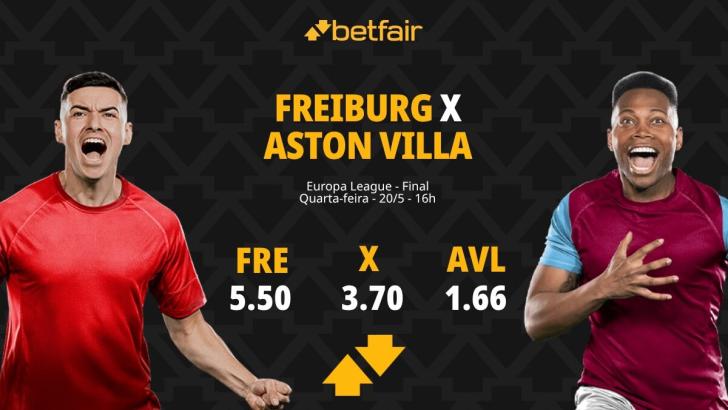 Freiburg x Aston Villa - Final da Europa League: Dicas, Palpites, Odds, Escalações, Horário, Onde Assistir