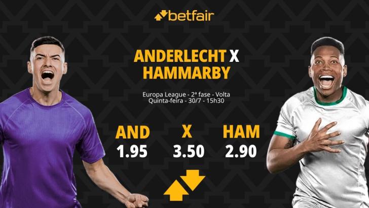 Anderlecht x Hammarby - Europa League: Odds, Estatísticas, Escalações, Horário, Onde Assistir