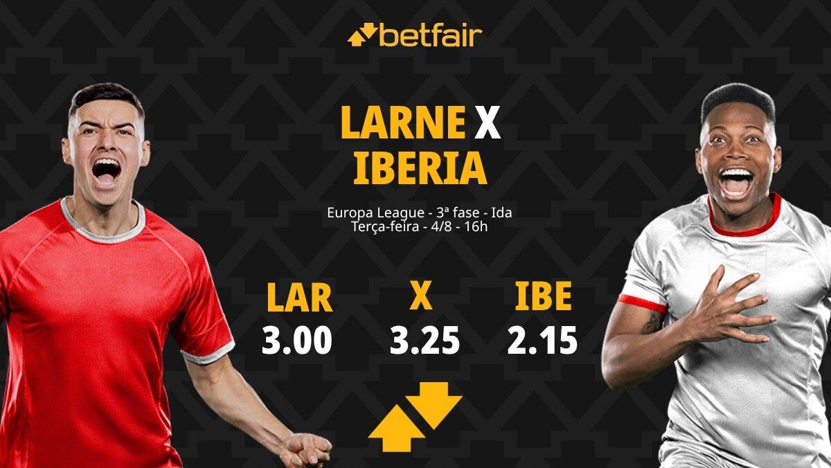 Larne FC x FC Iberia 1999 - Europa League: Notícias, Odds, Estatísticas, Escalações, Horário, Onde Assistir
