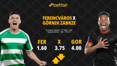 Ferencváros x Górnik Zabrze - Europa League: Odds, Estatísticas, Escalações, Horário, Onde Assistir