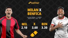 Milan x Benfica - Europa League: Notícias, Odds, Estatísticas, Escalações, Horário, Onde Assistir