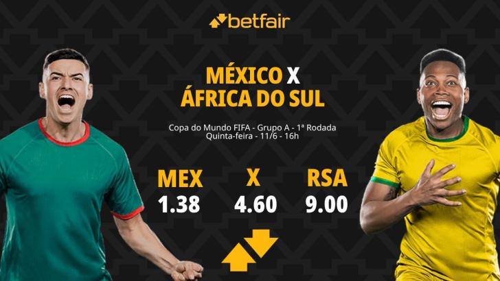 México x África do Sul: dicas do Pedro, do Apostas e Palpites