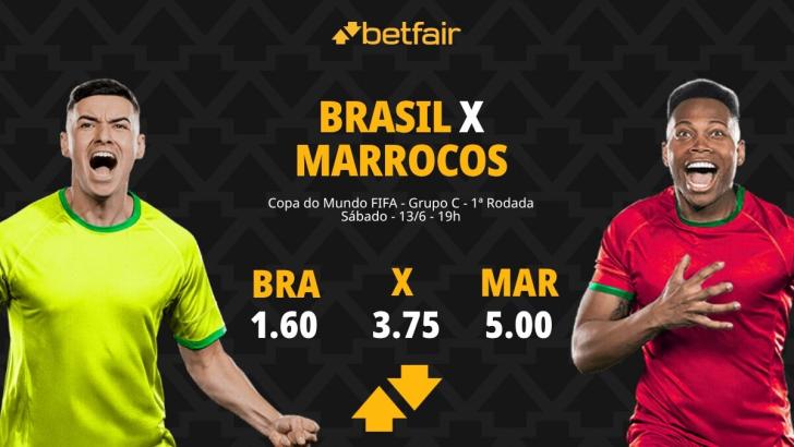 Brasil x Marrocos: dicas do Pedro, do Apostas e Palpites