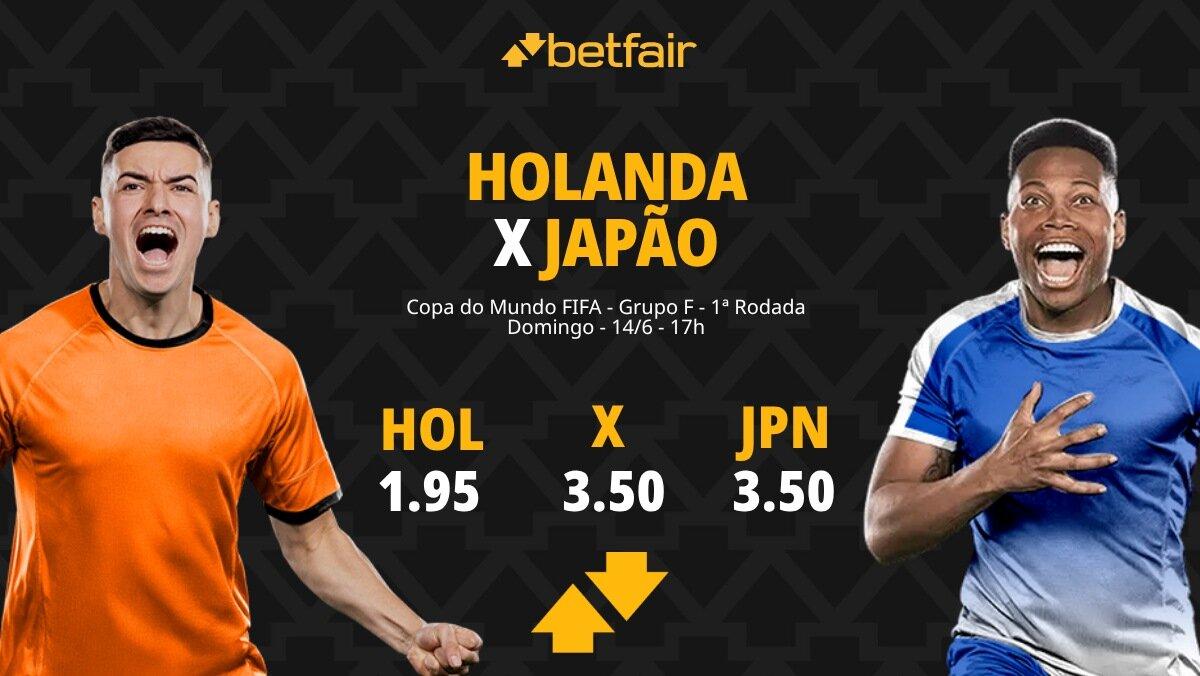 Holanda x Japão - Copa do Mundo 2026: Dicas, Palpites, Odds, Escalações, Horário, Onde Assistir