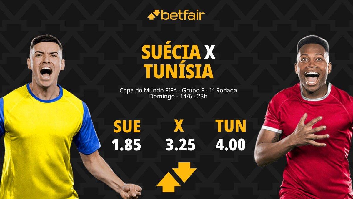 Suécia x Tunísia - Copa do Mundo 2026: Dicas, Palpites, Odds, Escalações, Horário, Onde Assistir