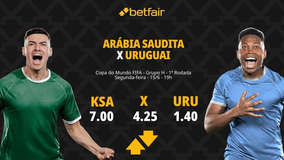 Arábia Saudita x Uruguai - Copa do Mundo 2026: Dicas, Palpites, Odds, Escalações, Horário, Onde Assistir