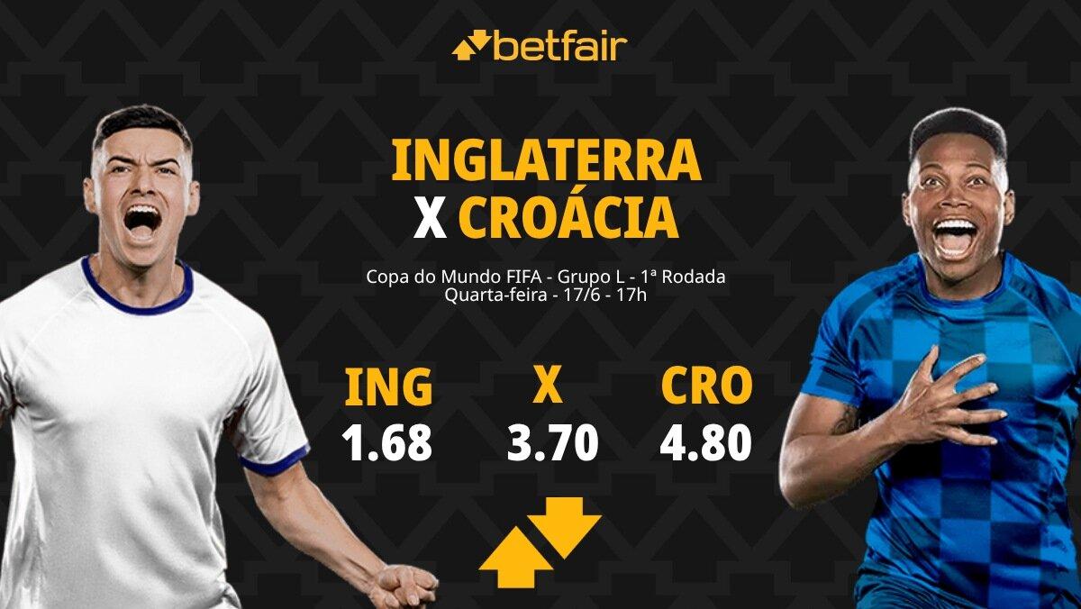 Inglaterra x Croácia - Copa do Mundo 2026: Dicas, Palpites, Odds, Escalações, Horário, Onde Assistir