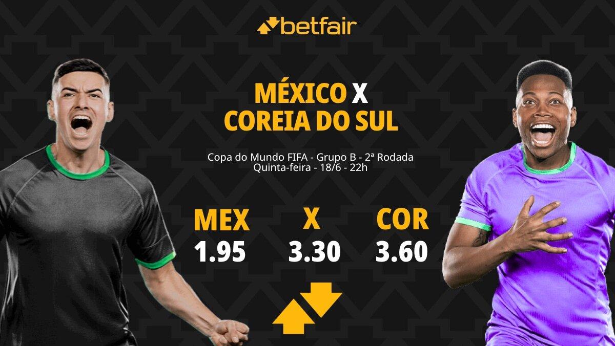 México x Coreia do Sul - Copa do Mundo 2026: Dicas, Palpites, Odds, Escalações, Horário, Onde Assistir