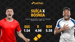 Suíça x Bósnia - Copa do Mundo 2026: Dicas, Palpites, Odds, Escalações, Horário, Onde Assistir