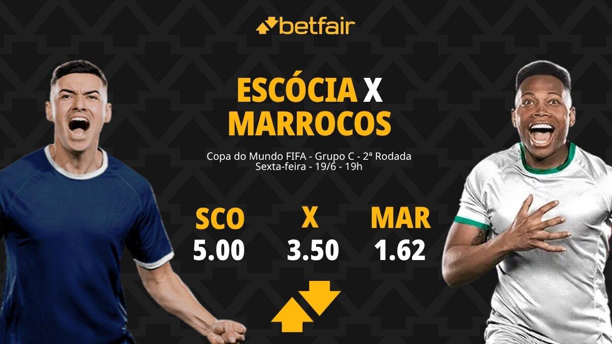 Escócia x Marrocos - Copa do Mundo 2026: Dicas, Palpites, Odds, Escalações, Horário, Onde Assistir