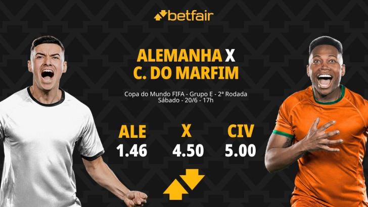 Alemanha x Costa do Marfim - Copa do Mundo 2026: Dicas, Palpites, Odds, Escalações, Horário, Onde Assistir