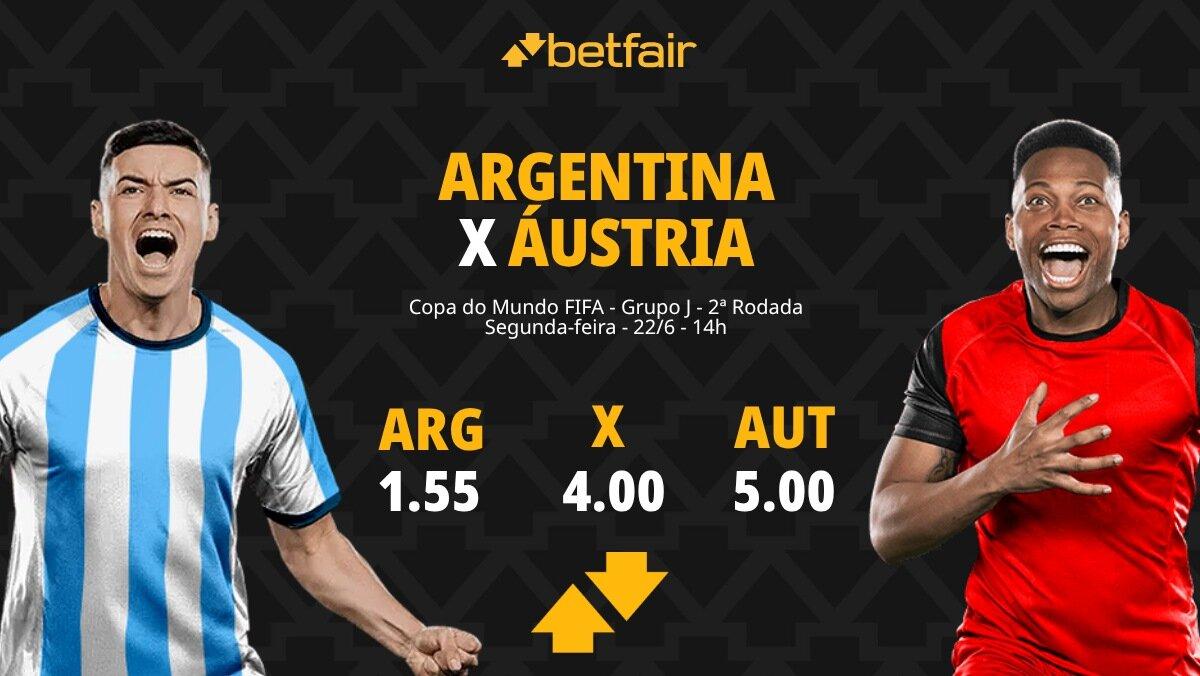 Argentina x Áustria - Copa do Mundo 2026: Dicas, Palpites, Odds, Escalações, Horário, Onde Assistir
