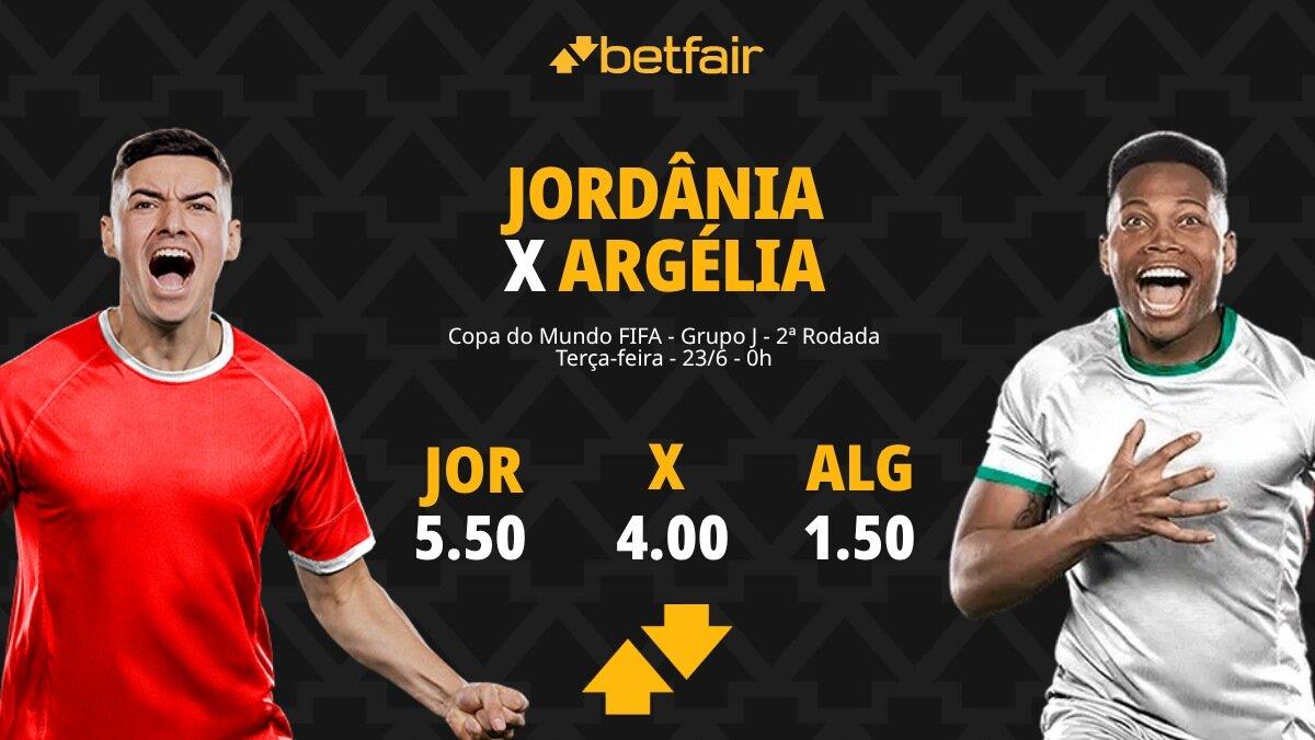 Jordânia x Argélia - Copa do Mundo 2026: Dicas, Palpites, Odds, Escalações, Horário, Onde Assistir
